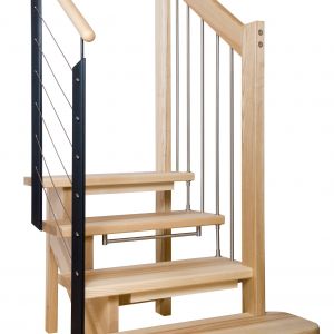 Aufgesattelte treppe detail